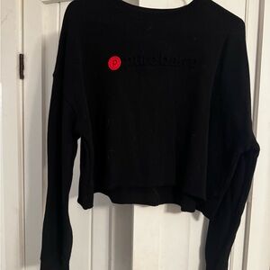 Pure Barre Black Cropped Sweatshirt